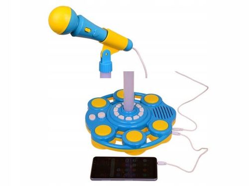 MIKROFON STOJĄCY DLA DZIECI ZE STATYWEM KARAOKE MP3 GŁOŚNIK na Arena.pl