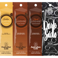 Australian Gold Zestaw Saszetek Do Opalania x4szt