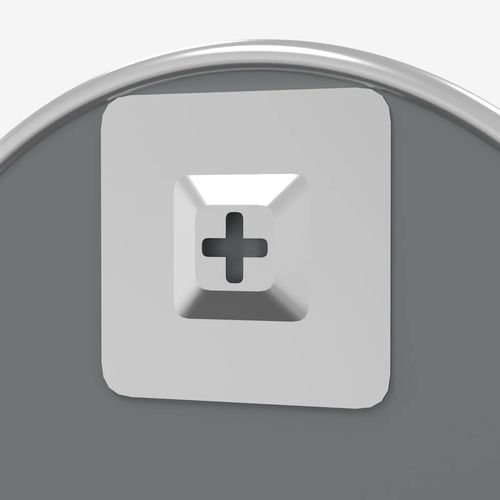 Lustro ścienne, srebrne, Ø 50 cm, okrągłe na Arena.pl