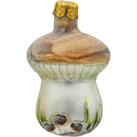 Bombka choinkowa szklana: Borowik z trzema grzybkami