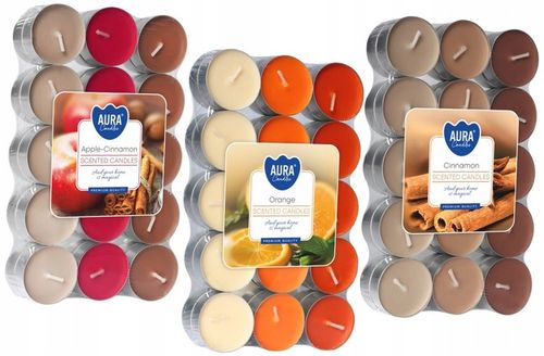 TEALIGHTY zapachowe PODGRZEWACZE świeczki TEALIGHT BISPOL 4H 90 SZTUK na Arena.pl