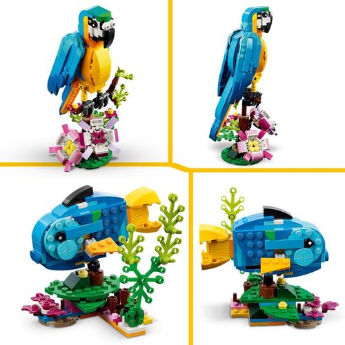 LEGO Creator 3 w 1 31136 Egzotyczna papuga 3w1 Żaba Ryba na Arena.pl