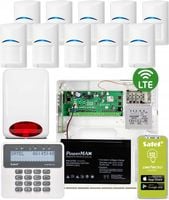 ZESTAW ALARMOWY ALARM SATEL PERFECTA 16 LTE APLIKACJA SMS 10 CZUJEK BOSCH