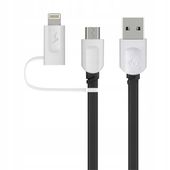 KABEL 2W1 ŁADOWARKA IPHONE LIGHTNING MICRO USB 2.4