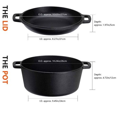 Garnek Żeliwny Model Duński Kempingowy 5 L na Arena.pl