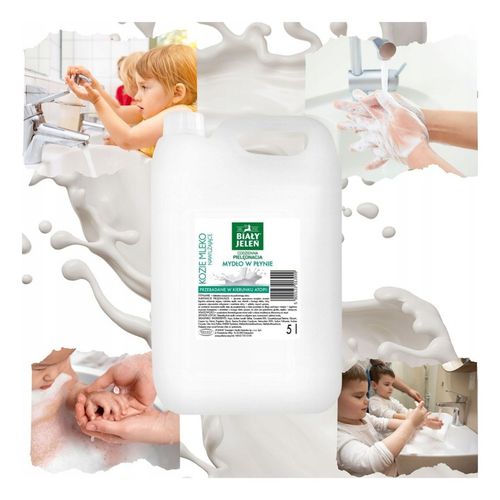 Mydło w płynie Biały Jeleń KOZIE MLEKO 5l nawilżenie na Arena.pl
