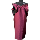 Stylowa Wygodna Sukienka do Kolana Czerwona 36 Przewiewna na Lato Casual