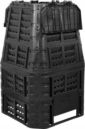 KOMPOSTOWNIK OGRODOWY 1000L CZARNY JEDNOKOMOROWY na Arena.pl