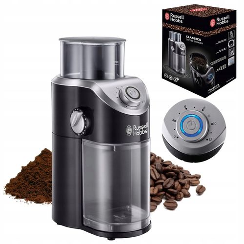 MŁYNEK DO KAWY ŻARNOWY ELEKTRYCZNY RUSSELL HOBBS CZARNY MOC 140 W MOCNY na Arena.pl