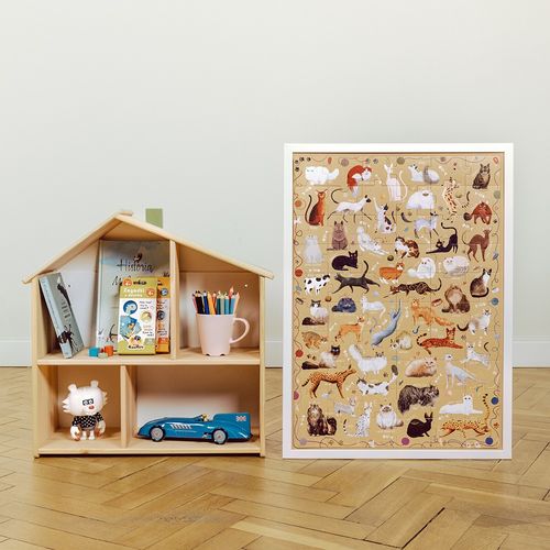 Puzzle 60 Elementów Puzzlove - Koty na Arena.pl