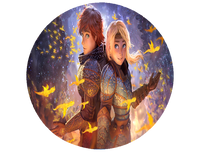 Opłatek na tort Jak wytresować Smoka