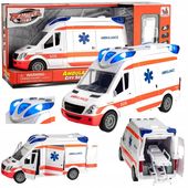 Auto Karetka Pogotowia Ambulans Bus Napęd Dźwięki Otwierane Drzwi z