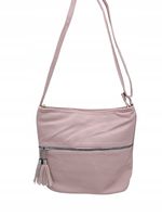 Herisson - torebka worek chwosty skóra ekologiczna pudrowy róż 1052L2095