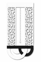 P8 Panel ażurowy EKRAN nowoczesny stylowa firana koraliki glamur 60x130