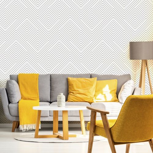 Tapeta Do Sypialni Optyczny Wzór GEOMETRYCZNY 3D na Arena.pl