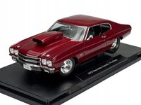WELLY 1970 CHEVROLET CHEVELLE PRO STREET CZERWONY 1:18 NOWY METALOWY MODEL