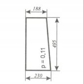 szyba przednia dolna prawa ciągnika Ursus C-360 kabina czeska nowy typ na Arena.pl