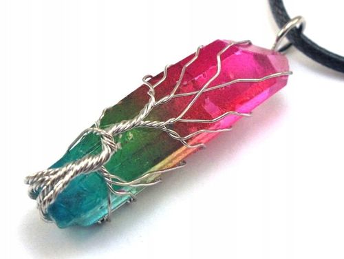 WISIOREK kamień KWARC TĘCZOWY drzewo ŻYCIA [W301] na Arena.pl