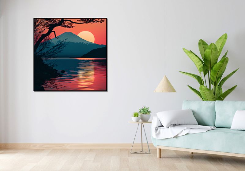 Plakat 100x100cm Góra Wieczorem zdjęcie 4