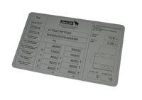 Tabliczka znamionowa, odtworzenie tabliczki SCHMITZ Cargobull srebrna