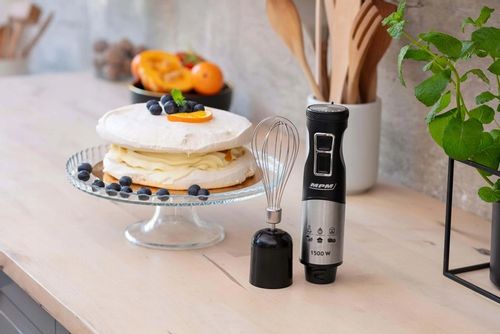 Blender ręczny MPM MBL-34M 1500W Funkcja Turbo Stal nierdzewna Czarny na Arena.pl