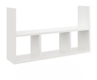 Półka ścienna, regał wiszący, 79x18x45 cm, biały, mat | TYLETEGOTU