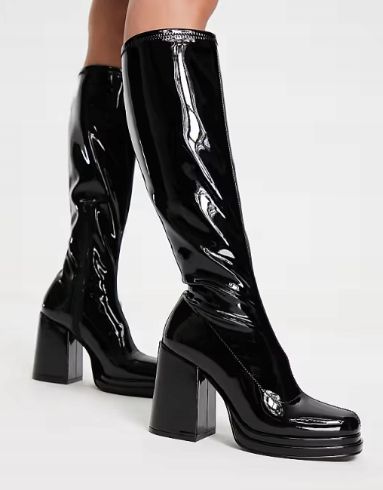 Steve Madden object knee boot in black patent r.41 na Arena.pl