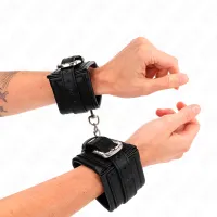 kink zabezpiecznik na nadgarstki czarny regulowany 25-32 cm klamra