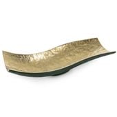 Misa patera metalowa PEDRO 39X16X9 cziemnozielona + złota