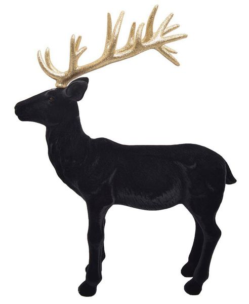 Renifer welurowy czarny maxi zdjęcie 1