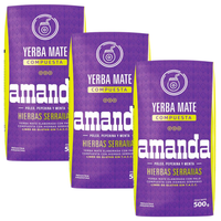 Zestaw Yerba Mate Amanda Hierbas Serranas 3x500g 1,5kg