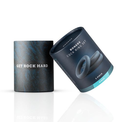 3-Piece Cock Ring Set - Grey na Arena.pl