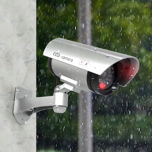 KAMERA ATRAPA ZEWNĘTRZNA MONITORING ŚCIENNA LED IR KAMERA MIGAJĄCA + na Arena.pl