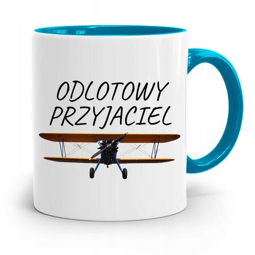 Kubek Błękitny Przyjaciel Odlotowy Przyjaciel Z Nadrukiem Ze Zdjęciem na Arena.pl