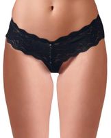 stringi perłowe cottelli lingerie czarne m