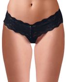 stringi perłowe cottelli lingerie czarne m