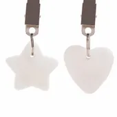 KAMIENIE SERCA GWIAZDKI DO MALOWANIA Z MARKERAMI AKRYLOWYMI Z ZAWIESZKĄ