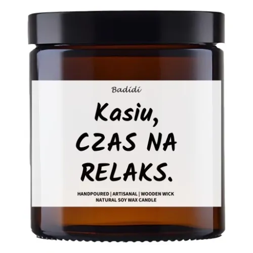 Personalizowana Świeca W Szkle Z Własnym Napisem - Upominek - Prezent 40h na Arena.pl