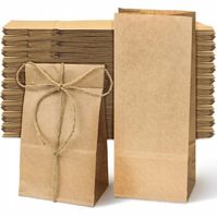 Torebki papierowe klockowe 10x7x26cm 100 szt EKO