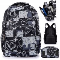 Plecak szkolny młodzieżowy wzory graffiti HIP HOP Duży 24L XXL Klasy 4-8