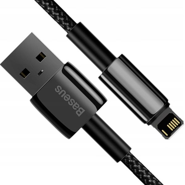 BASEUS MOCNY KABEL USB DO LIGHTNING IPHONE IPAD PRZEWÓD OPLOT 2.4A 2M zdjęcie 1