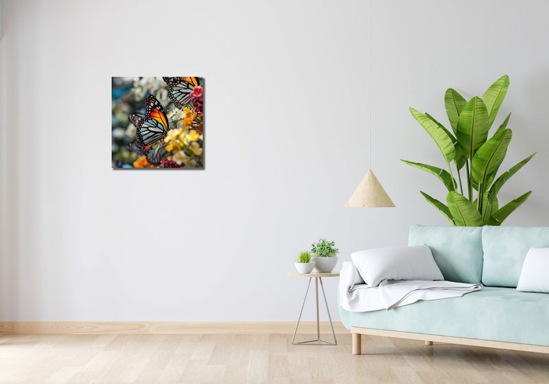 Obraz 50x50cm Motyle Na Łące zdjęcie 2