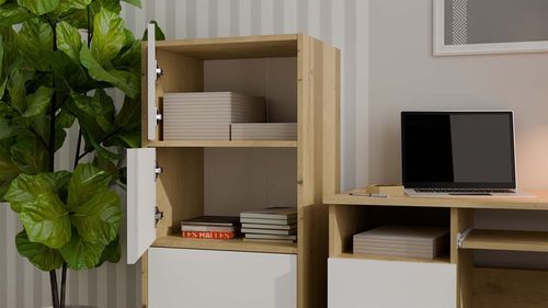 Komoda ALMA Front BIEL Korpus DĄB ARTISAN na Arena.pl