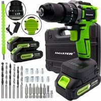 BEZSZCZOTKOWA AKUMULATOROWA WIERTARKO WKRĘTARKA UDAROWA + 2xAKU ZESTAW