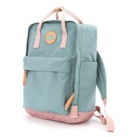 uniwersalny plecak miętowy-różowy na suwak - himawari