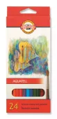 Kredki akwarelowe, 24 kolory