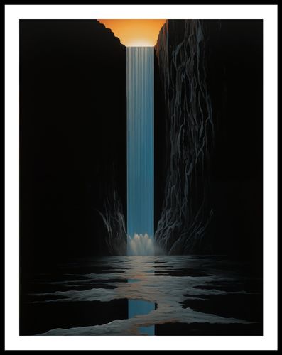 Plakat 50x65cm Wodospad Światła na Arena.pl