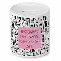 Skarbonka Fryzjerki Fryzjera To Moja Pasja Prezent Z Nadrukiem Ze Zdjęciem