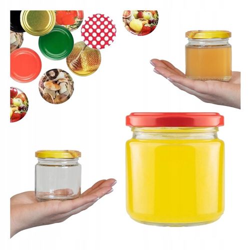 Słoik 200ML + WIECZKO FI66 DŻEM PRZETWORY PASZTET KONFITURA DESERY na Arena.pl