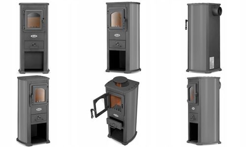 Piec żeliwny koza kominek BLIST EKONOMIK / BERNA LUX 8,5kW ANTRACYT na Arena.pl